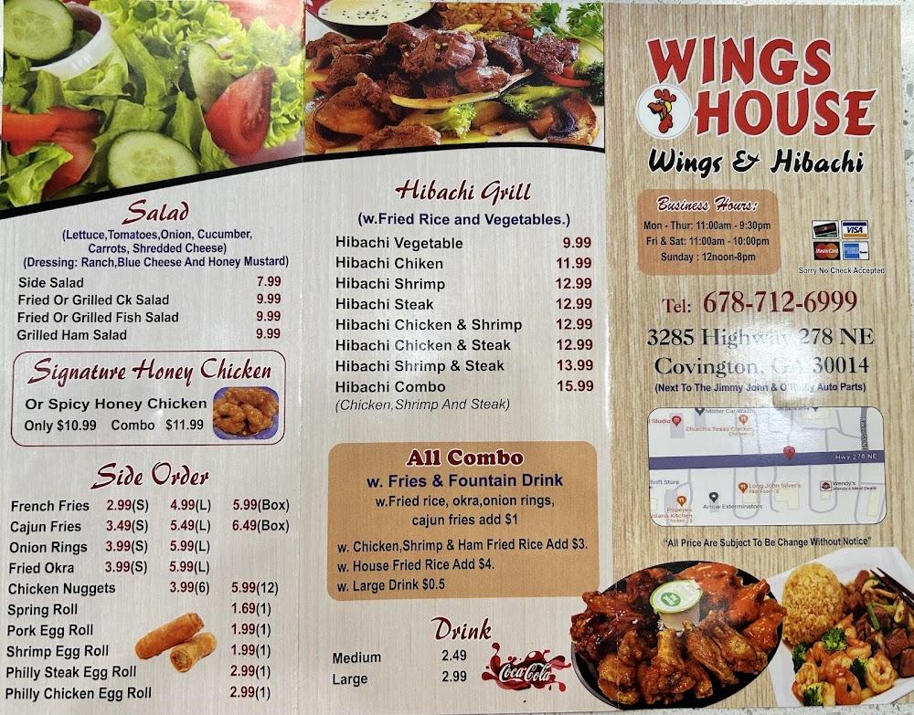 Wings House At Covington Menu image 2